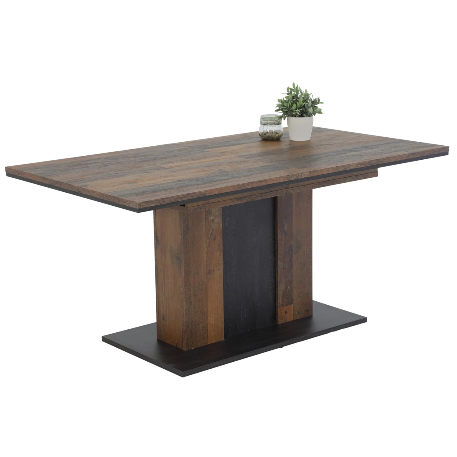 Esstisch - Oldwood-Burned Wood - ausziehbar bis 210 cm 1 Esstisch - Oldwood-Burned Wood - ausziehbar bis 210 cm