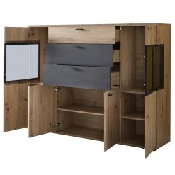 Highboard - Artisan Eiche-Burned Wood - 155 cm breit -Esszimmer Verkaufsgeschäft 0405037200 03 1600Wx1600H