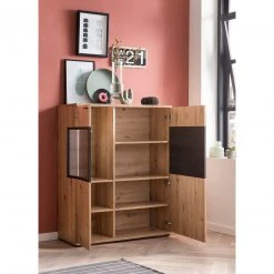 Highboard - Artisan Eiche-Burned Wood - Glas links - 100 cm breit 8 Highboard - Artisan Eiche-Burned Wood - Glas links - 100 cm breit -Esszimmer Verkaufsgeschäft 0405037300 04 1600Wx1600H
