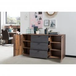 Sideboard - Oldwood-Burned Wood - 165 cm breit -Esszimmer Verkaufsgeschäft 0405037501 04 1600Wx1600H