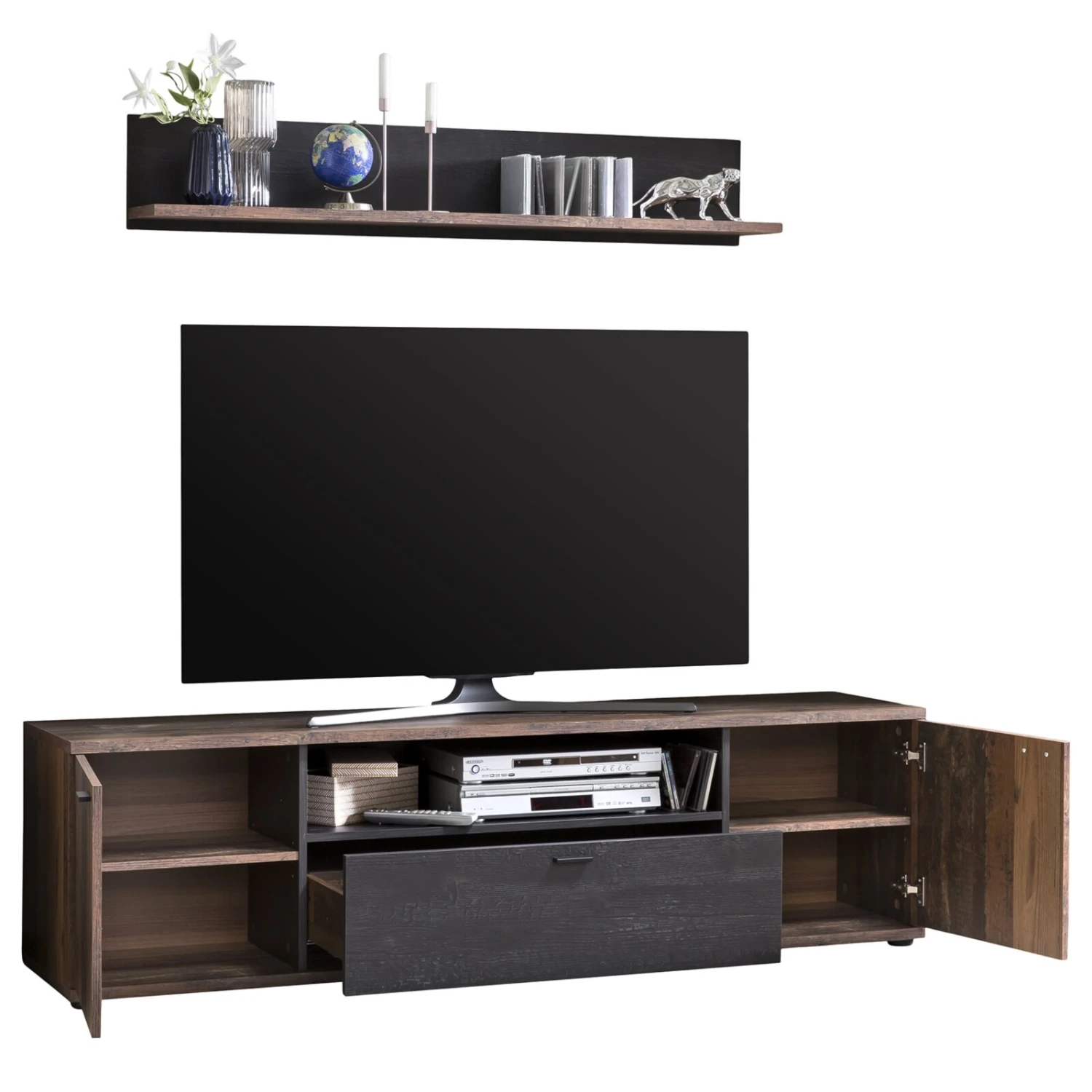TV-Lowboard - Oldwood-Burned Wood - 180 cm breit 5 TV-Lowboard - Oldwood-Burned Wood - 180 cm breit – Bild 5