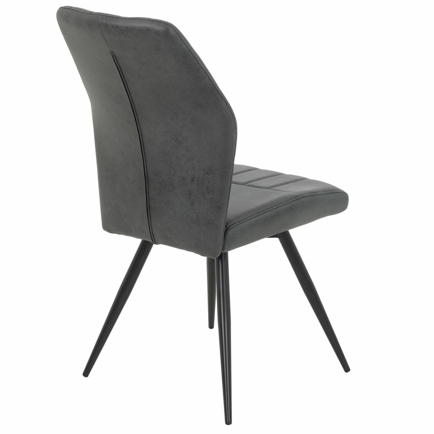 4er-Set Schwingstühle - anthrazit - Vintage-Optik 4 4er-Set Schwingstühle - anthrazit - Vintage-Optik – Bild 4