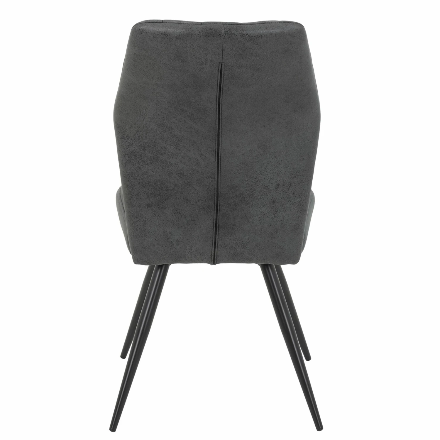 4er-Set Schwingstühle - anthrazit - Vintage-Optik 5 4er-Set Schwingstühle - anthrazit - Vintage-Optik – Bild 5