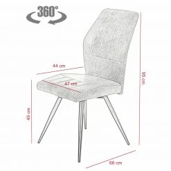 4er-Set Schwingstühle - grau - Vintage-Optik -Esszimmer Verkaufsgeschäft 0405038101 06 1600Wx1600H