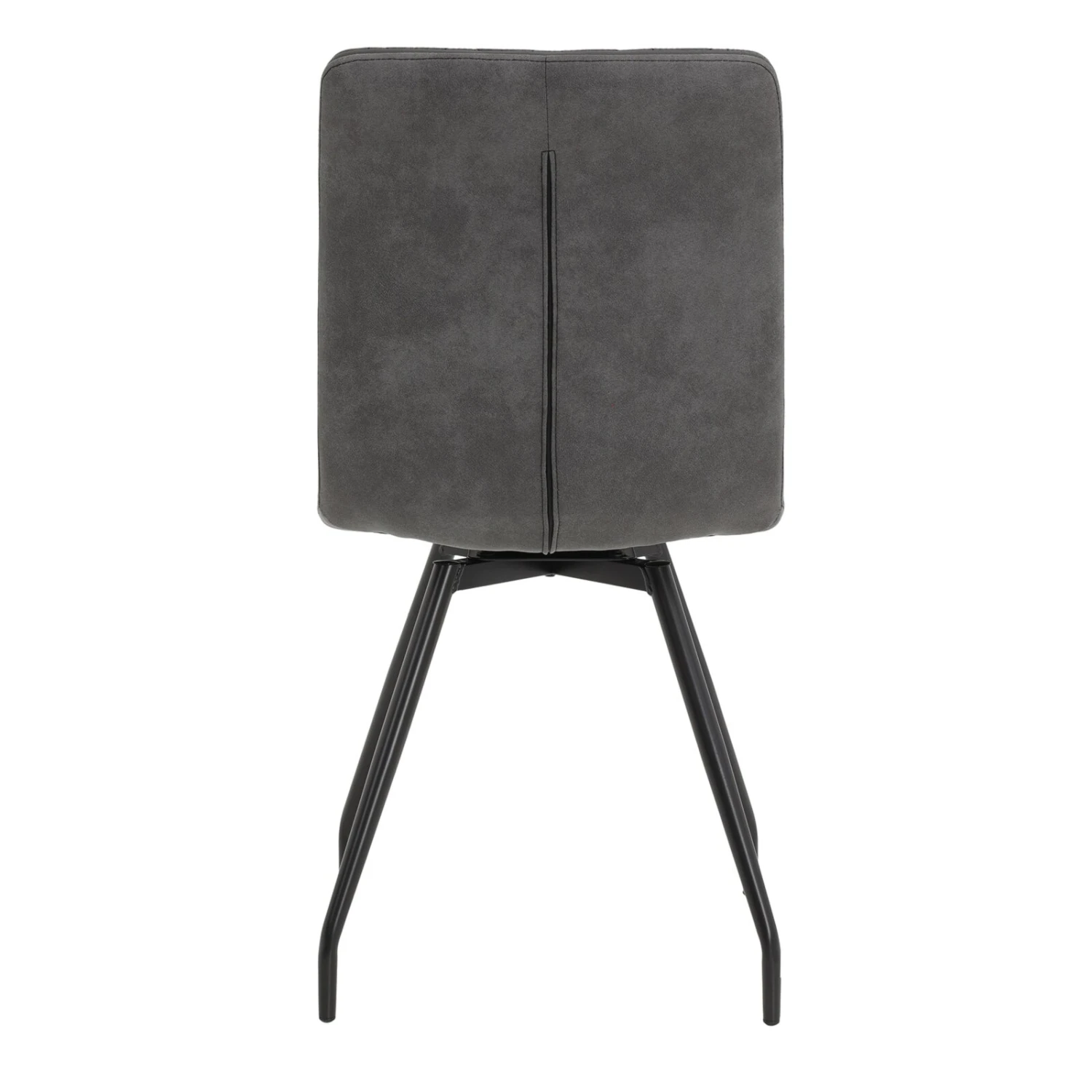 4er-Set Stühle - anthrazit - Vintage - Microfaser 3 4er-Set Stühle - anthrazit - Vintage - Microfaser – Bild 3