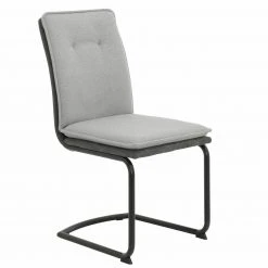 4er-Set Schwingstühle - grau-schwarz - Microfaser -Esszimmer Verkaufsgeschäft 0405038700 05 1600Wx1600H