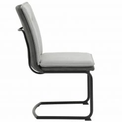 4er-Set Schwingstühle - grau-schwarz - Microfaser -Esszimmer Verkaufsgeschäft 0405038700 06 1600Wx1600H