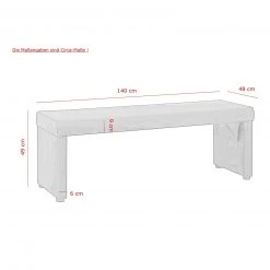 Sitzbank - schwarz - Kunstleder 5 Sitzbank - schwarz - Kunstleder -Esszimmer Verkaufsgeschäft 0405039200 03 1600Wx1600H