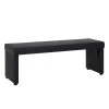 Sitzbank - schwarz - Kunstleder