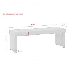 Sitzbank - grau - Kunstleder 5 Sitzbank - grau - Kunstleder -Esszimmer Verkaufsgeschäft 0405039201 03 1600Wx1600H