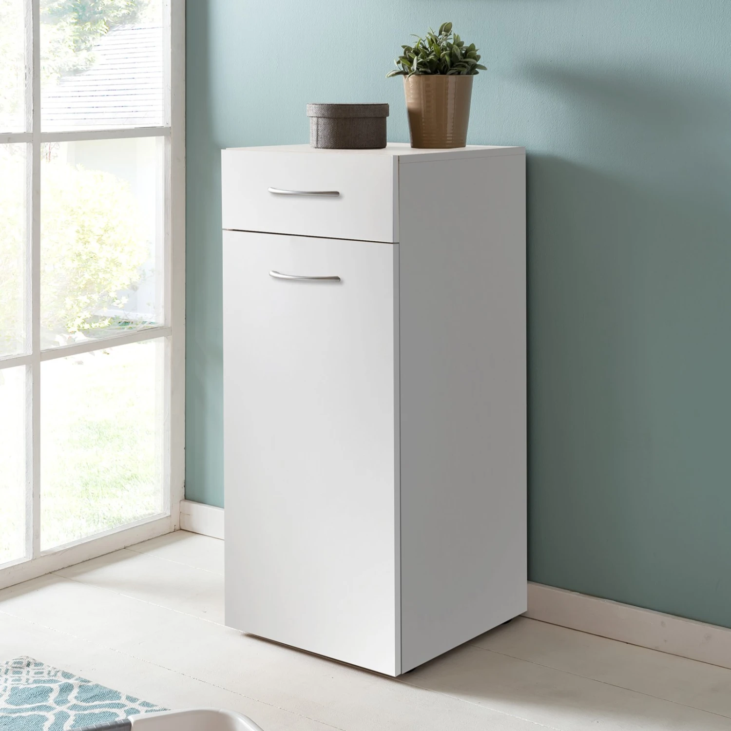 Kommode - weiß - 40 cm breit 2 Kommode - weiß - 40 cm breit – Bild 2