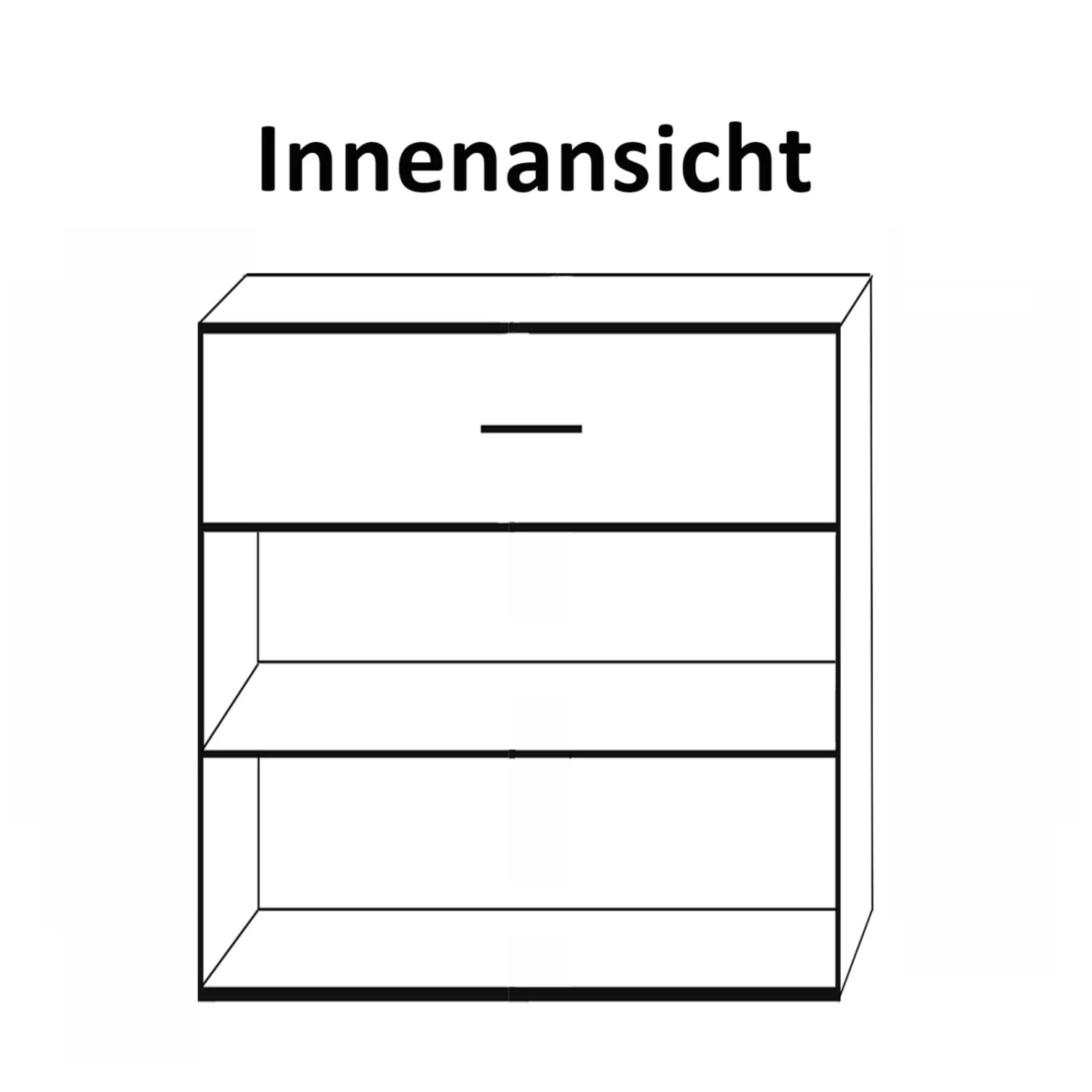 Kommode - weiß - 50 cm breit 3 Kommode - weiß - 50 cm breit – Bild 3