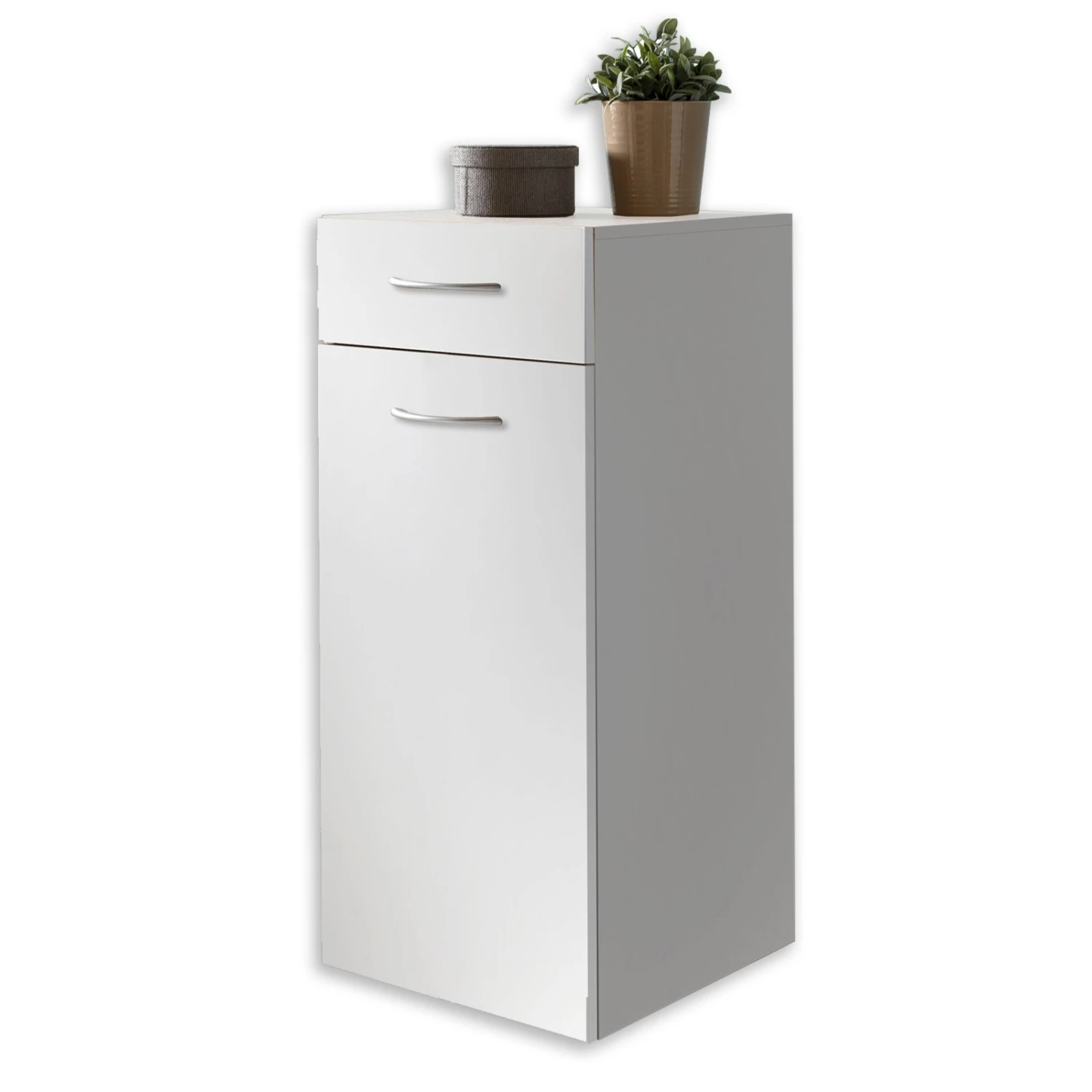 Kommode - weiß - 50 cm breit 1 Kommode - weiß - 50 cm breit