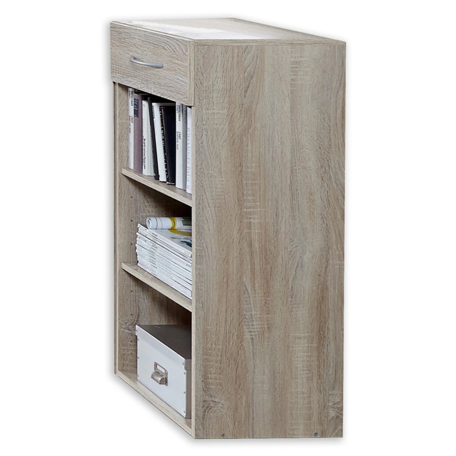 Regal - Eiche sägerau - 40x98x40 cm 1 Regal - Eiche sägerau - 40x98x40 cm