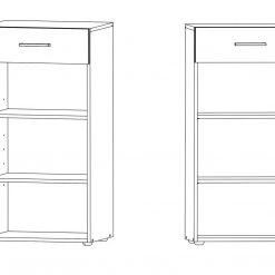 Kommode - Eiche sägerau - 40 cm breit -Esszimmer Verkaufsgeschäft 0424040200 02 1600Wx1600H