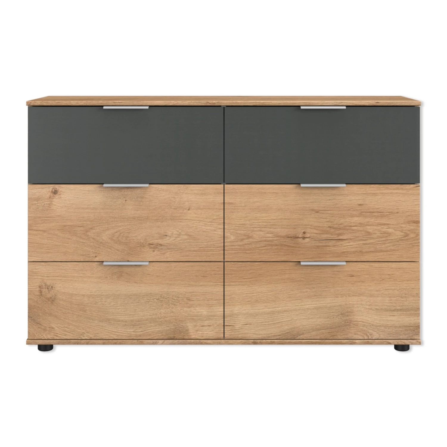 Sideboard - Plankeneiche - Graphit - 130 cm 1 Sideboard - Plankeneiche - Graphit - 130 cm