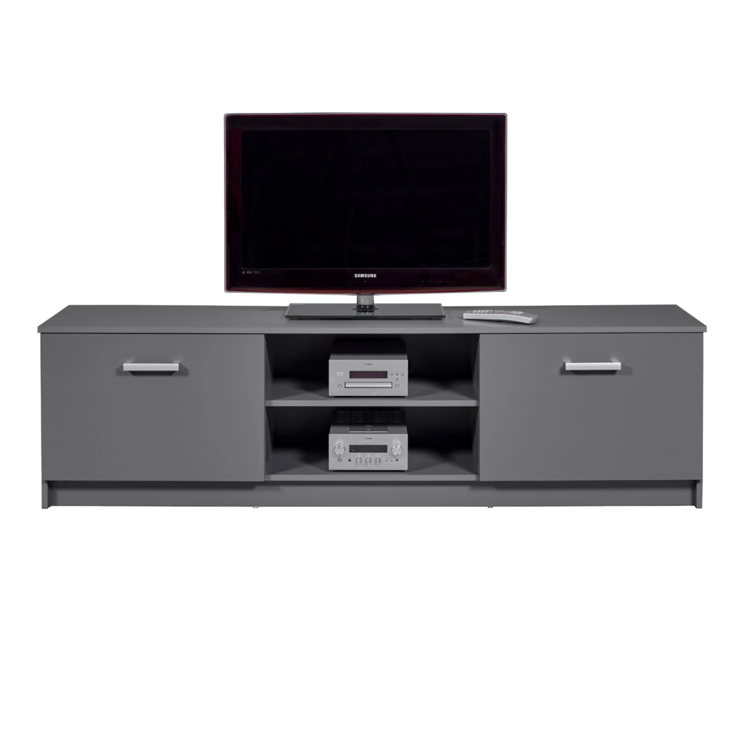 Lowboard - graphitgrau - 180 cm breit 2 Lowboard - graphitgrau - 180 cm breit – Bild 2