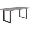Esstisch - Eiche grau - schwarz - 180x90 cm