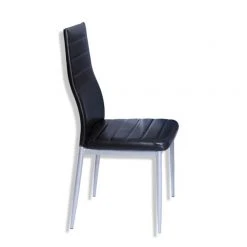 Polsterstuhl - schwarz - Lederoptik 7 Polsterstuhl - schwarz - Lederoptik -Esszimmer Verkaufsgeschäft 1015013800 03 1600Wx1600H