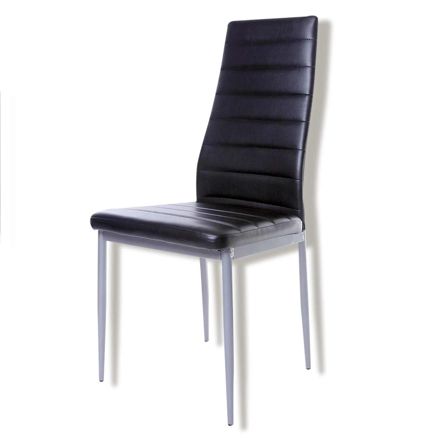 Polsterstuhl - schwarz - Lederoptik 5 Polsterstuhl - schwarz - Lederoptik – Bild 5