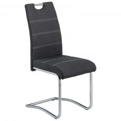 Schwingstuhl - anthrazit - Webstoff