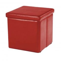 Sitzhocker - rot - Kunstleder - faltbar -Esszimmer Verkaufsgeschäft 1015021302 09 1600Wx1600H