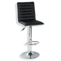 Barhocker - schwarz - höhenverstellbar