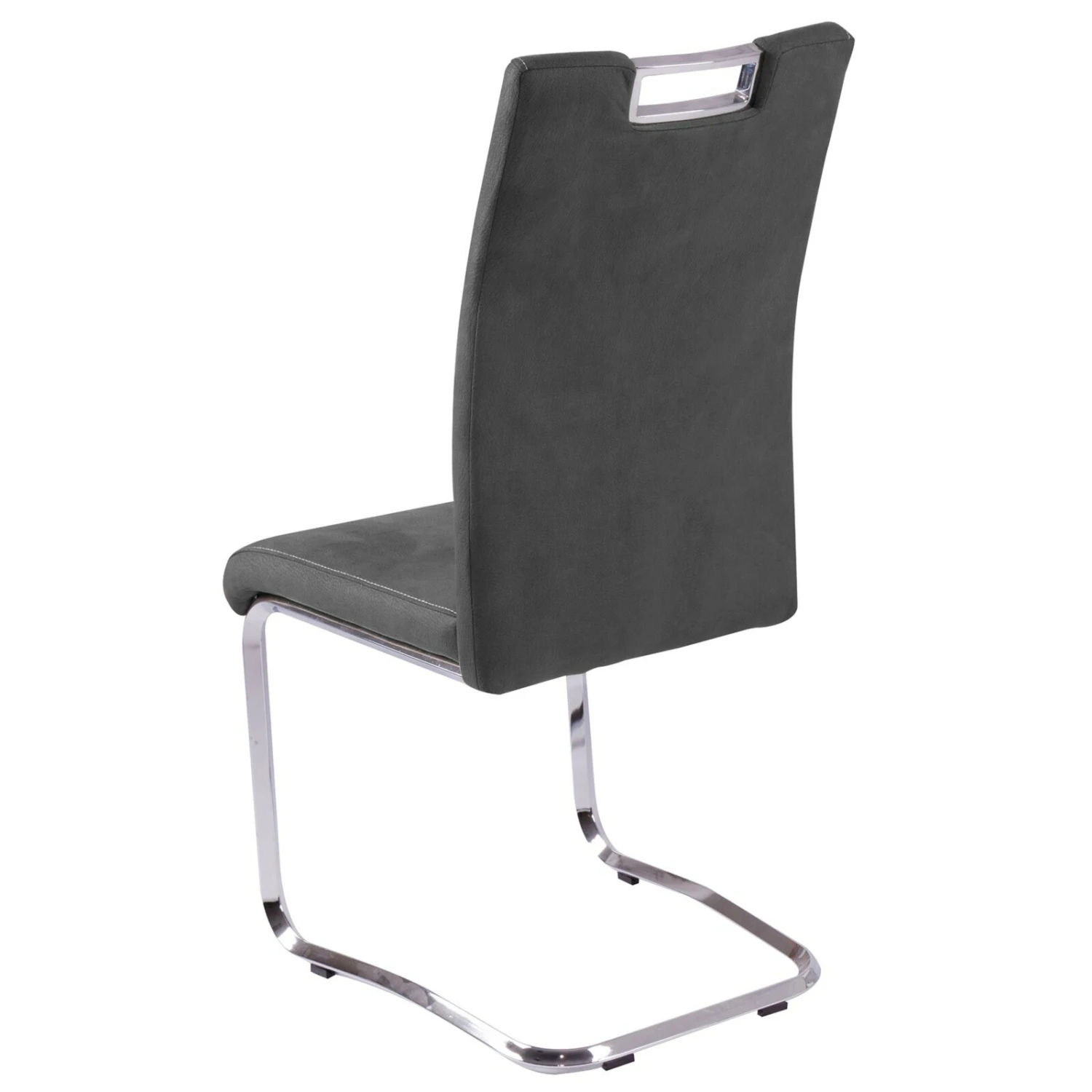 Schwingstuhl - anthrazit - Microfaser-Softtex 2 Schwingstuhl - anthrazit - Microfaser-Softtex – Bild 2