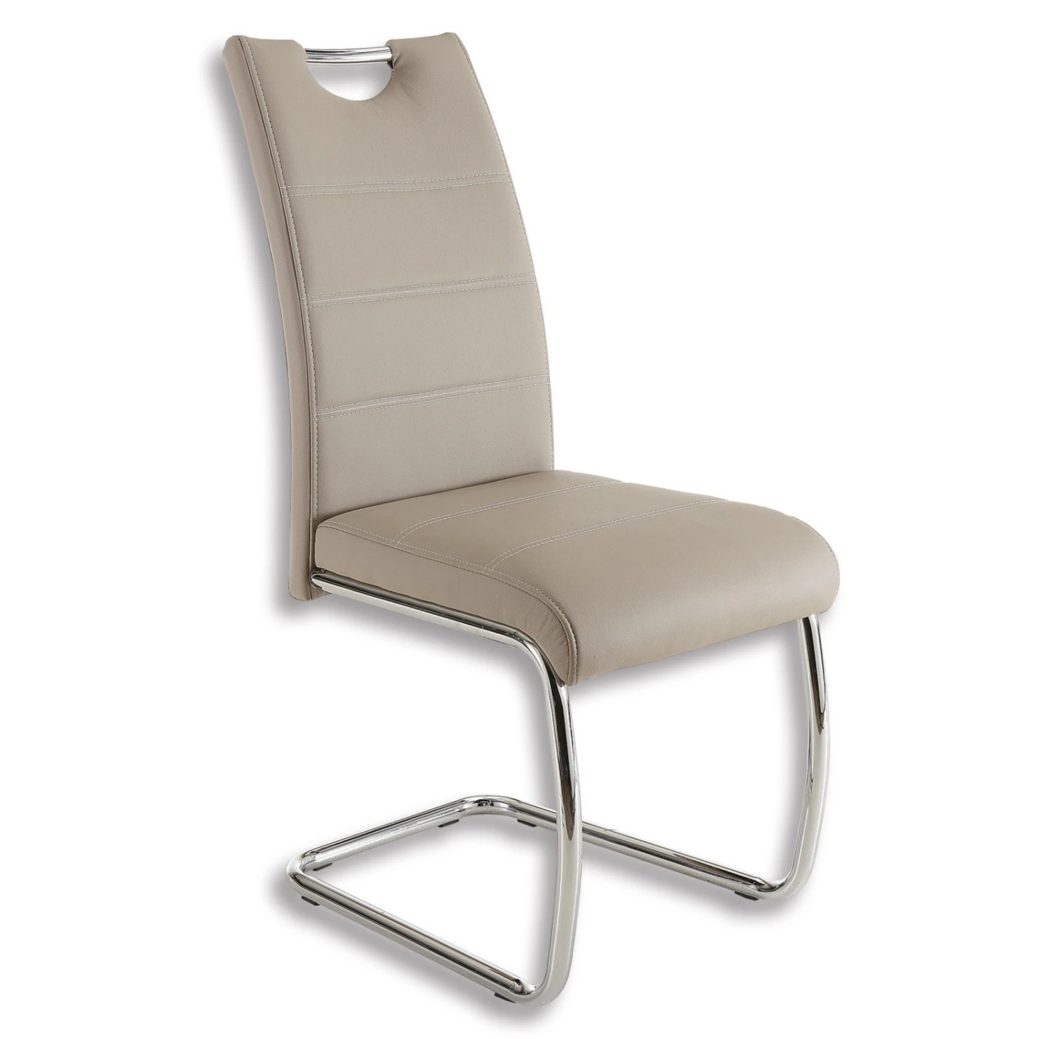 Freischwinger - cappuccino - Lederoptik 1 Freischwinger - cappuccino - Lederoptik