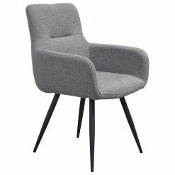 Armlehnstuhl - grau-schwarz - 91,5 cm hoch