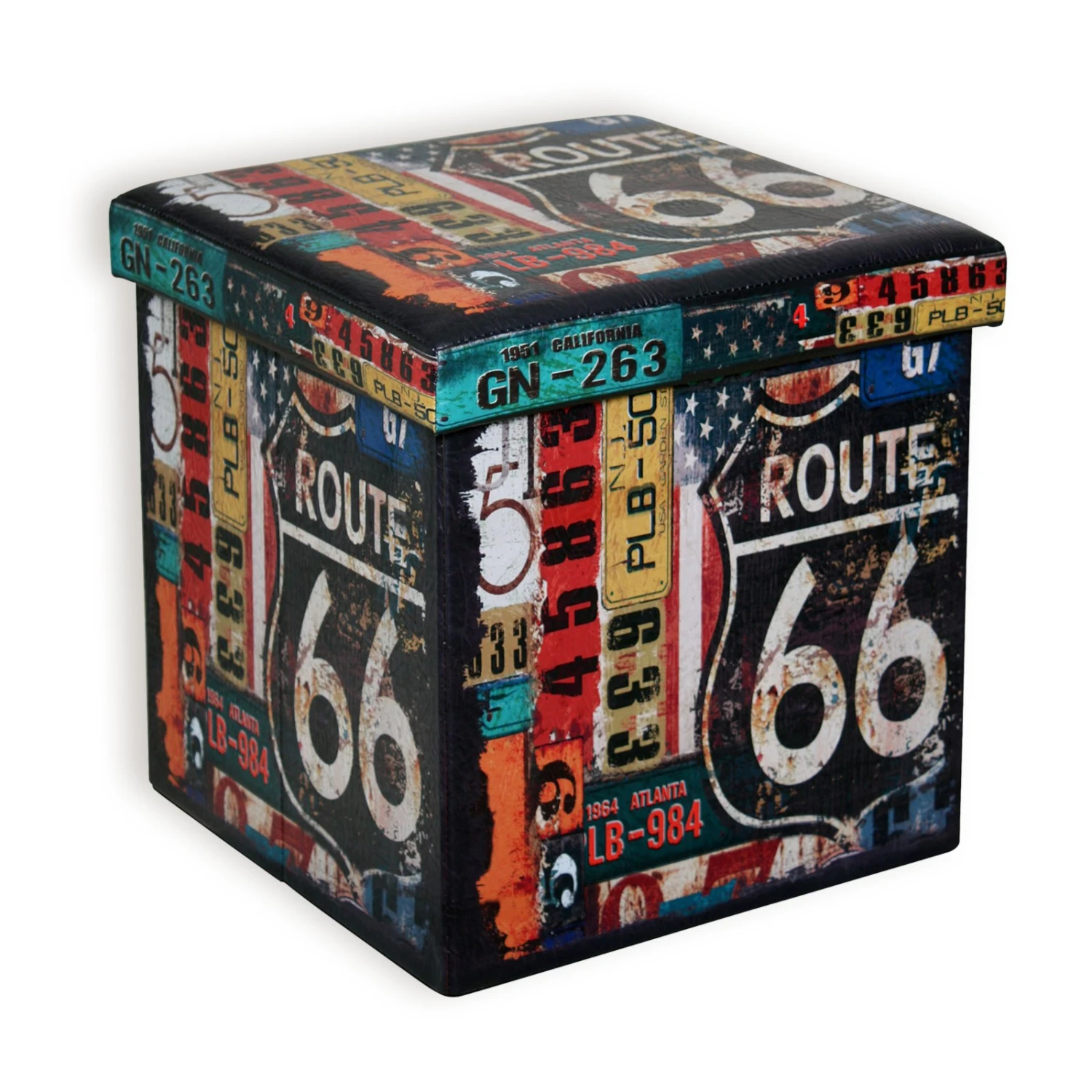 Sitzhocker ROUTE 66 - faltbar - 38 cm 1 Sitzhocker ROUTE 66 - faltbar - 38 cm