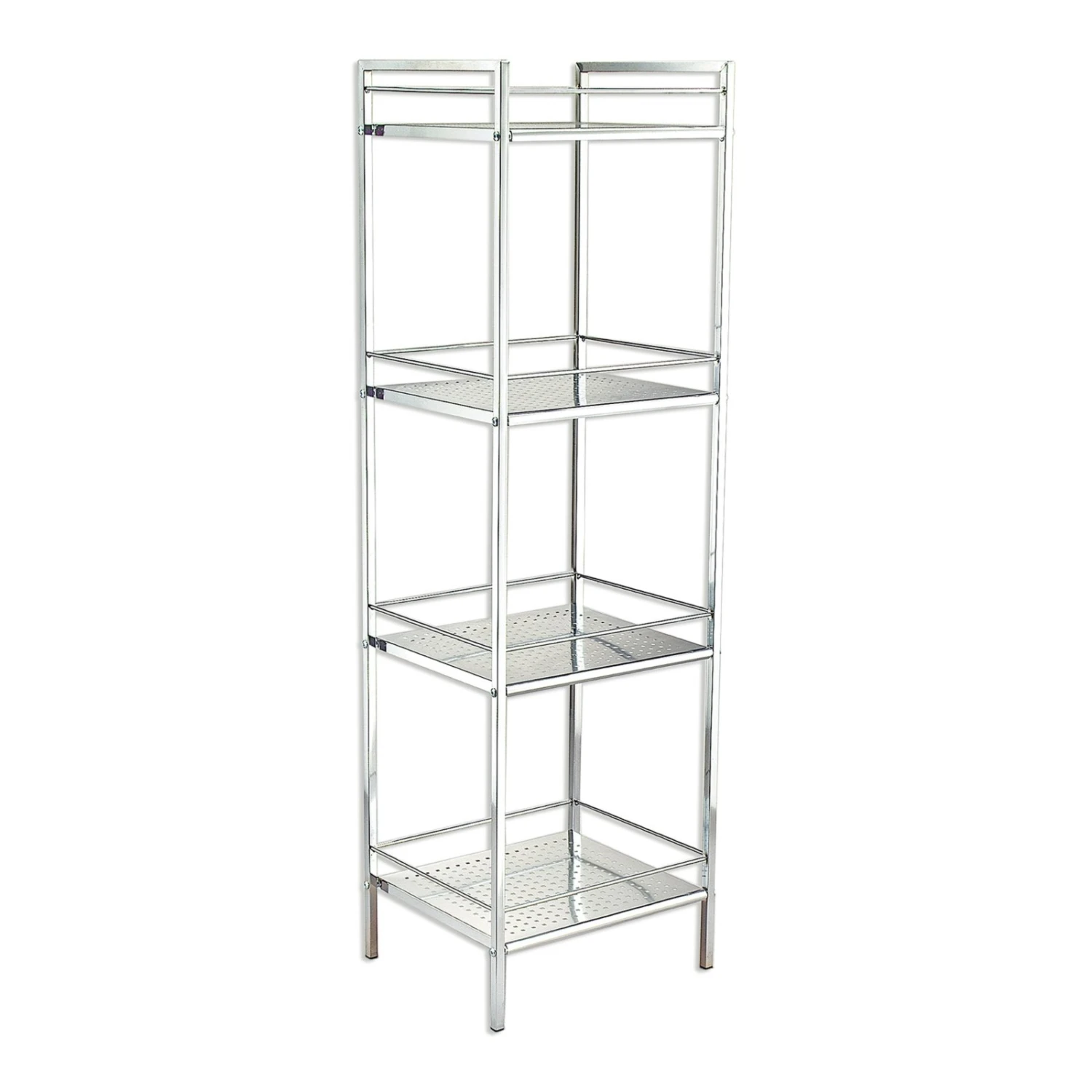 Badregal - chrom - 4 Böden 1 Badregal - chrom - 4 Böden