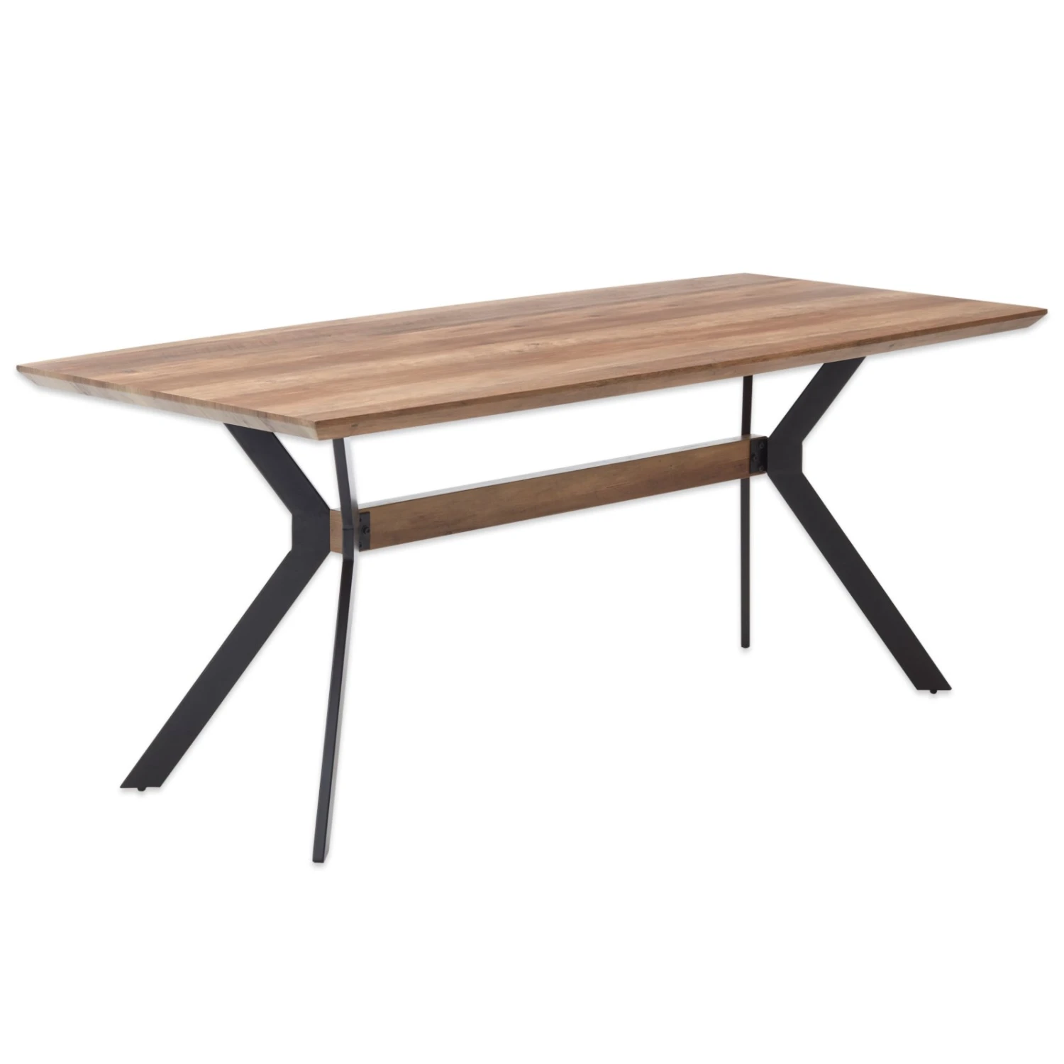 Esstisch - Wildeiche-schwarz - 180x90 cm 1 Esstisch - Wildeiche-schwarz - 180x90 cm