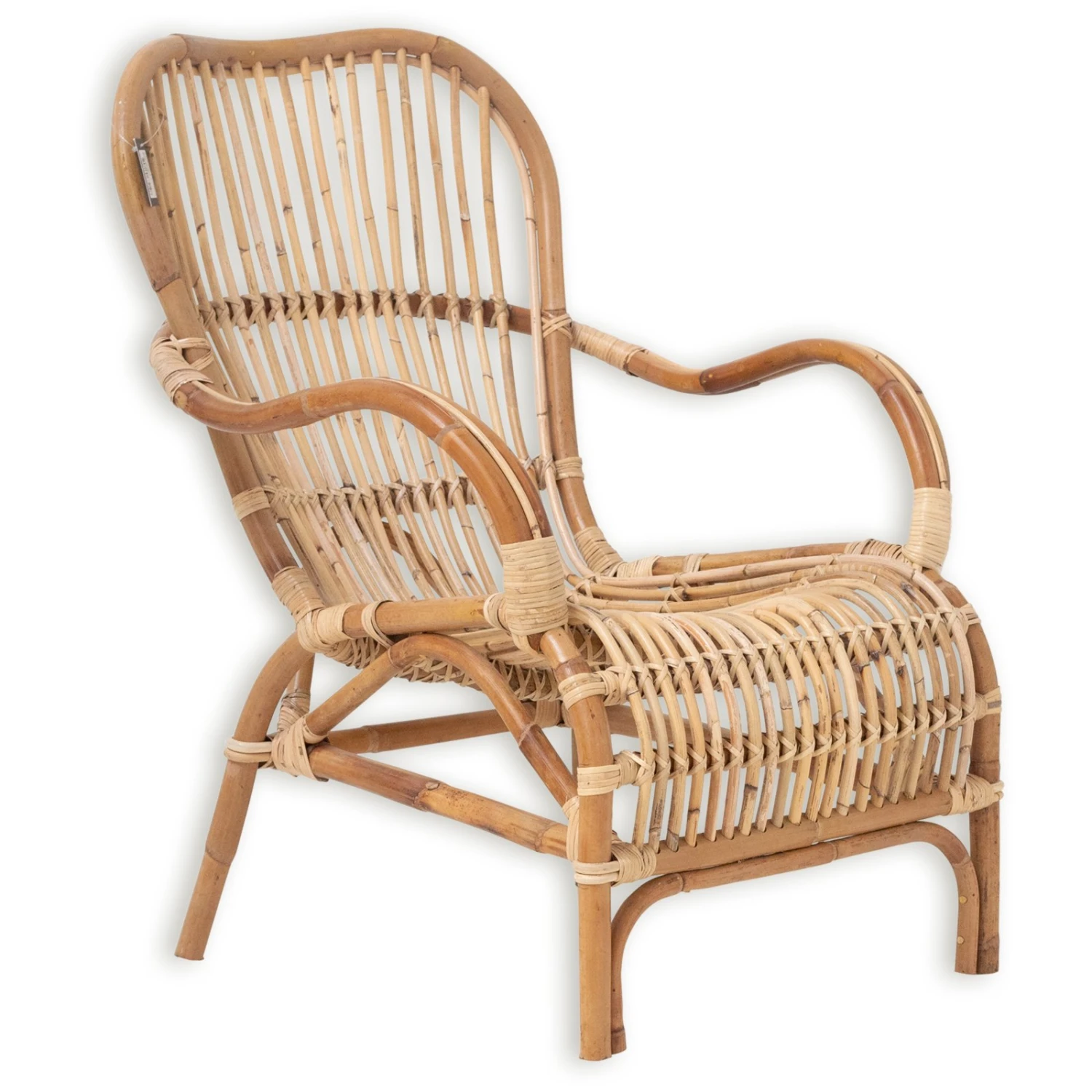 Rattan-Sessel - braun - lackiert 1 Rattan-Sessel - braun - lackiert