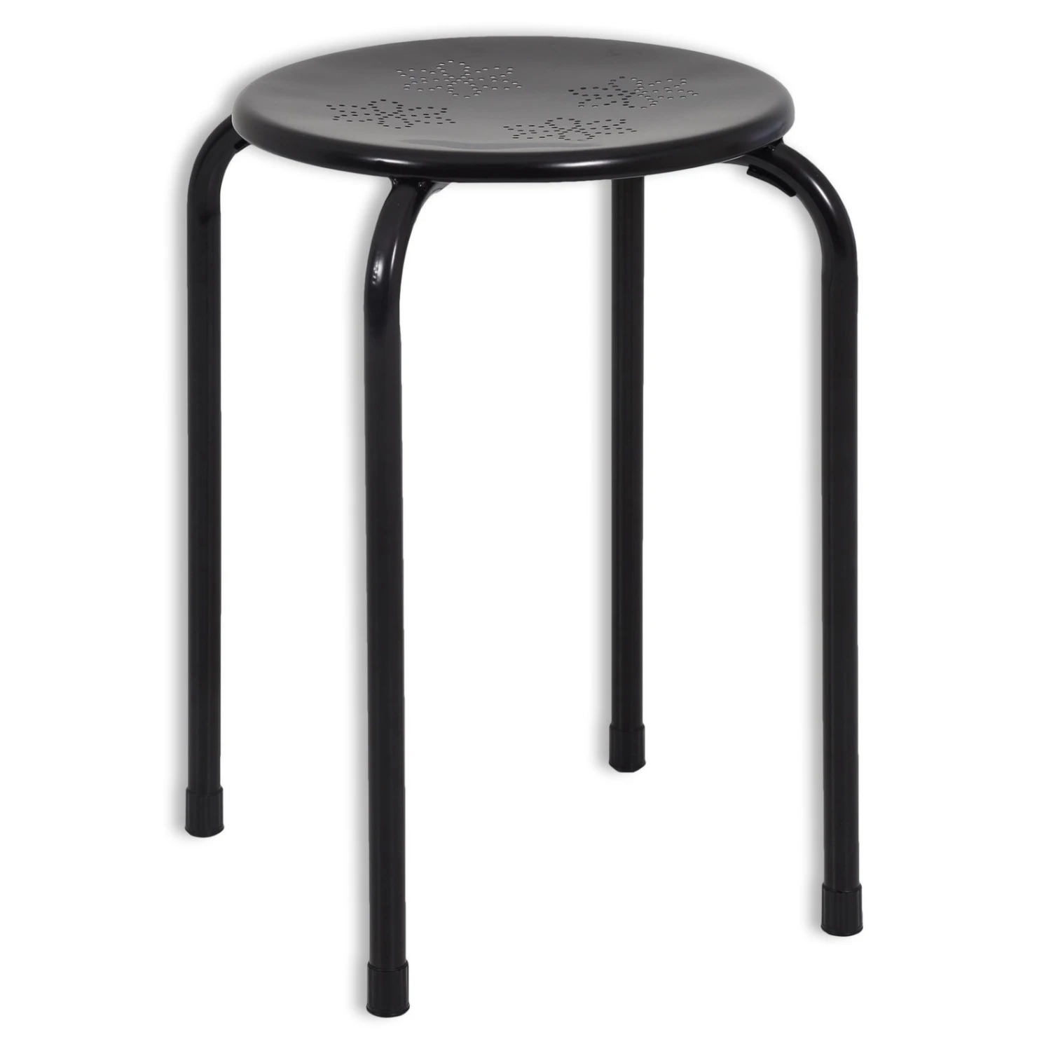 Hocker - schwarz - Metall - Ø 30 cm 1 Hocker - schwarz - Metall - Ø 30 cm