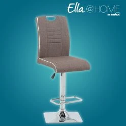 Ella@HOME Barhocker - braun - höhenverstellbar