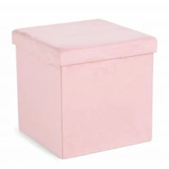 Sitzhocker - rosa - faltbar - 38 cm