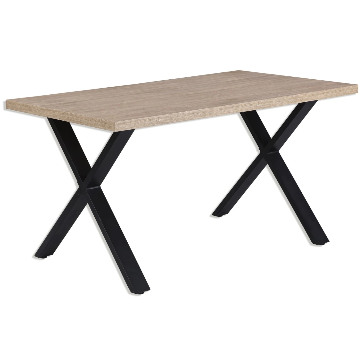 Esstisch - Sonoma Eiche - X-Gestell 1 Esstisch - Sonoma Eiche - X-Gestell