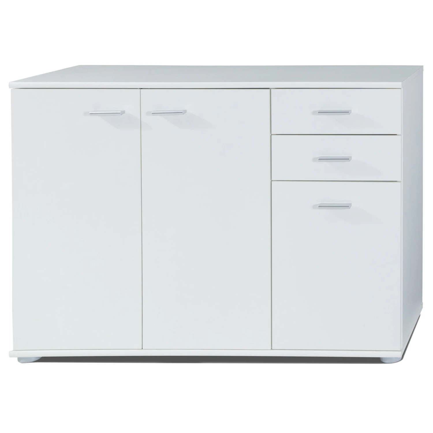 Kommode - weiß - 106 cm breit 1 Kommode - weiß - 106 cm breit