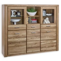 Highboard - Wildeiche teilmassiv - 158,5 cm