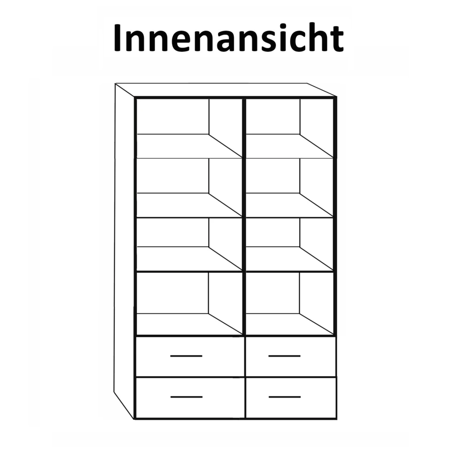 Vitrine - Kernbuche Massivholz - 110 cm 2 Vitrine - Kernbuche Massivholz - 110 cm – Bild 2