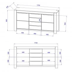 Sideboard - Kernbuche Massivholz - 175 cm 9 Sideboard - Kernbuche Massivholz - 175 cm -Esszimmer Verkaufsgeschäft 1016006800 05 1600Wx1600H