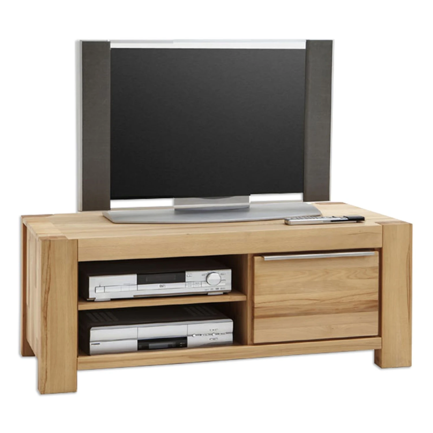 Lowboard - Kernbuche Massivholz - 125 cm breit 1 Lowboard - Kernbuche Massivholz - 125 cm breit