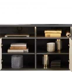 Luca Bessoni TV-Lowboard ALASSIO - weiß Hochglanz - Matera dunkel - 156 cm -Esszimmer Verkaufsgeschäft 1016018600 05 1600Wx1600H