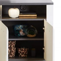 Luca Bessoni TV-Lowboard ALASSIO - weiß Hochglanz - Matera dunkel - 156 cm -Esszimmer Verkaufsgeschäft 1016018600 06 1600Wx1600H