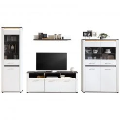 Luca Bessoni Wandboard ALASSIO - weiß Hochglanz - Matera dunkel - 120 cm -Esszimmer Verkaufsgeschäft 1016018700 05 1600Wx1600H