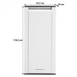 Luca Bessoni Hängeschrank ALASSIO - weiß Hochglanz - Matera dunkel - 55 cm 10 Luca Bessoni Hängeschrank ALASSIO - weiß Hochglanz - Matera dunkel - 55 cm -Esszimmer Verkaufsgeschäft 1016019600 04 1600Wx1600H