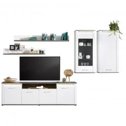 Luca Bessoni Hängeschrank ALASSIO - weiß Hochglanz - Matera dunkel - 55 cm 11 Luca Bessoni Hängeschrank ALASSIO - weiß Hochglanz - Matera dunkel - 55 cm -Esszimmer Verkaufsgeschäft 1016019600 05 1600Wx1600H