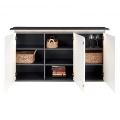 Luca Bessoni Sideboard ALASSIO - weiß Hochglanz - Matera dunkel - 156 cm -Esszimmer Verkaufsgeschäft 1016021000 02 1600Wx1600H