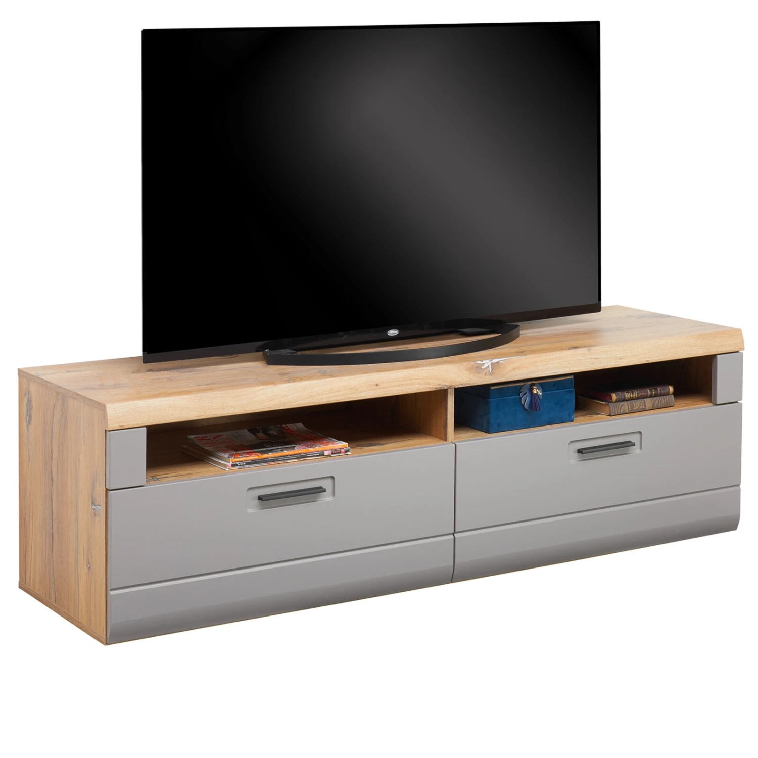 Luca Bessoni Lowboard AURIS - Basalt-Flagstaff Eiche - 163 cm 1 Luca Bessoni Lowboard AURIS - Basalt-Flagstaff Eiche - 163 cm